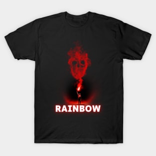 rainbow burn on T-Shirt